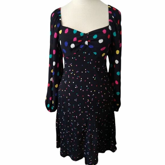 NWT Rixo Polka Dot Christmas Holiday NYE Dress - Picture 4 of 12